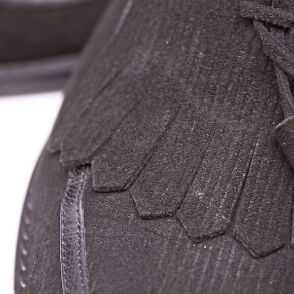 DKNY Black Stiletto Kilt Pointed Toe Pumps - Picture 8 of 12